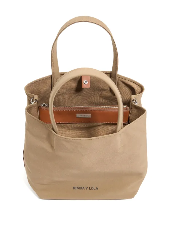 Bimba y Lola Large Chihuahua Tote Bag Brown FARFETCH IN