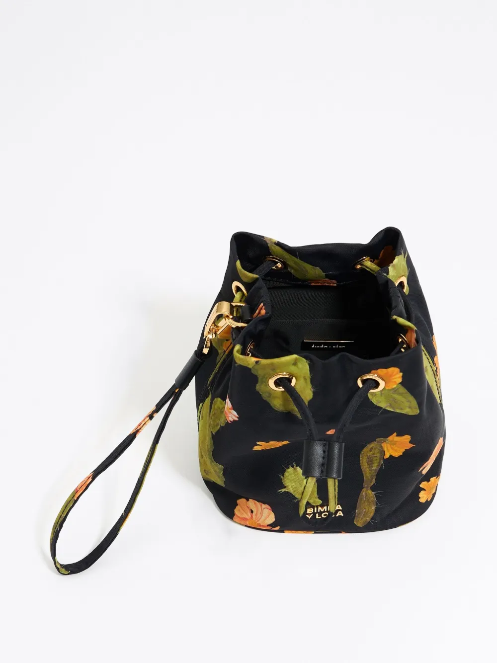 Bimba y Lola Make-up tas met cactusprint Zwart