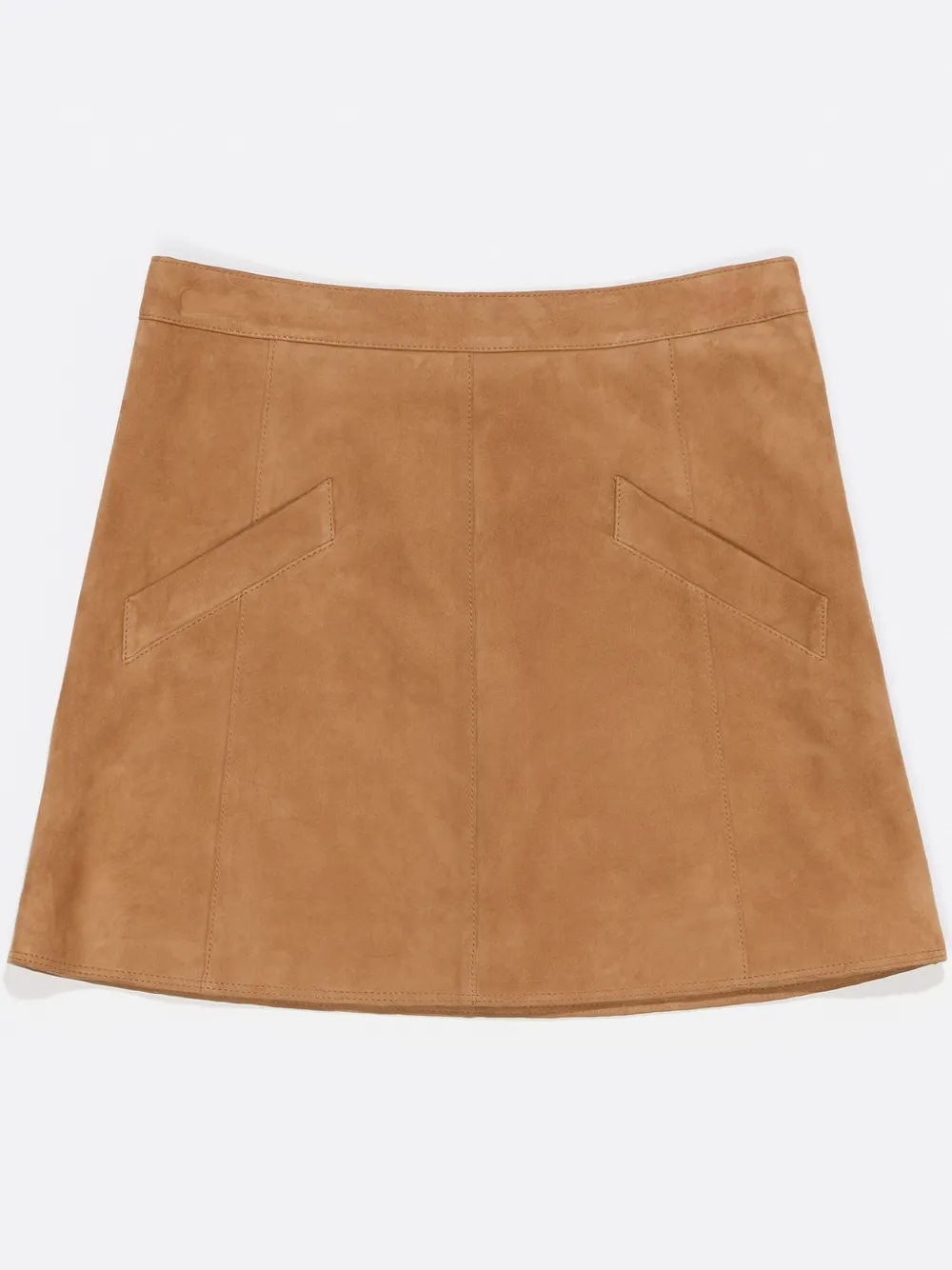 Bimba Y Lola Leather Mini Skirt In Brown