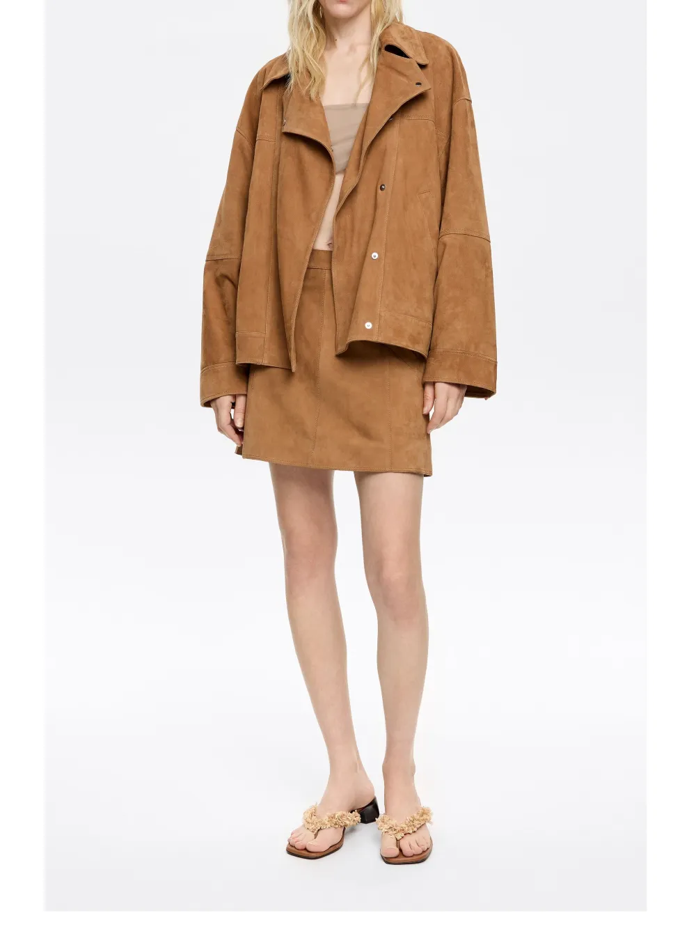 Bimba y Lola Leren mini-rok Bruin