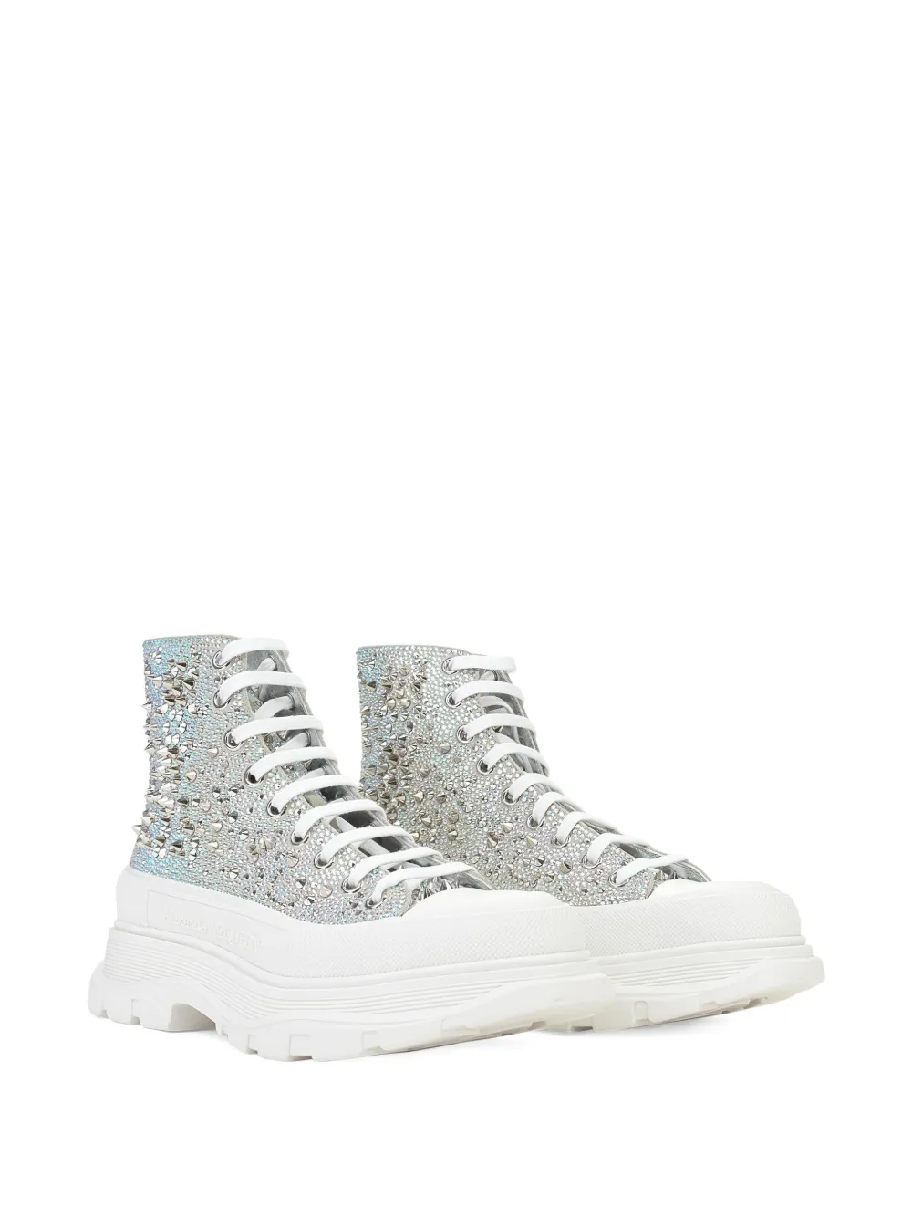 Alexander McQueen crystal-embellished platform sneakers | Hi-Tops | Image 2