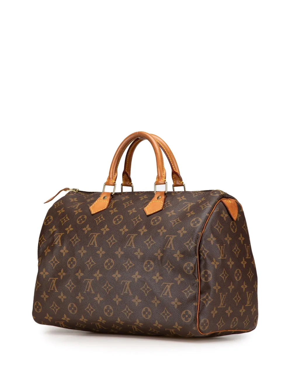 Louis Vuitton Pre-Owned 1997 Speedy 35 Boston tas met monogram - Bruin