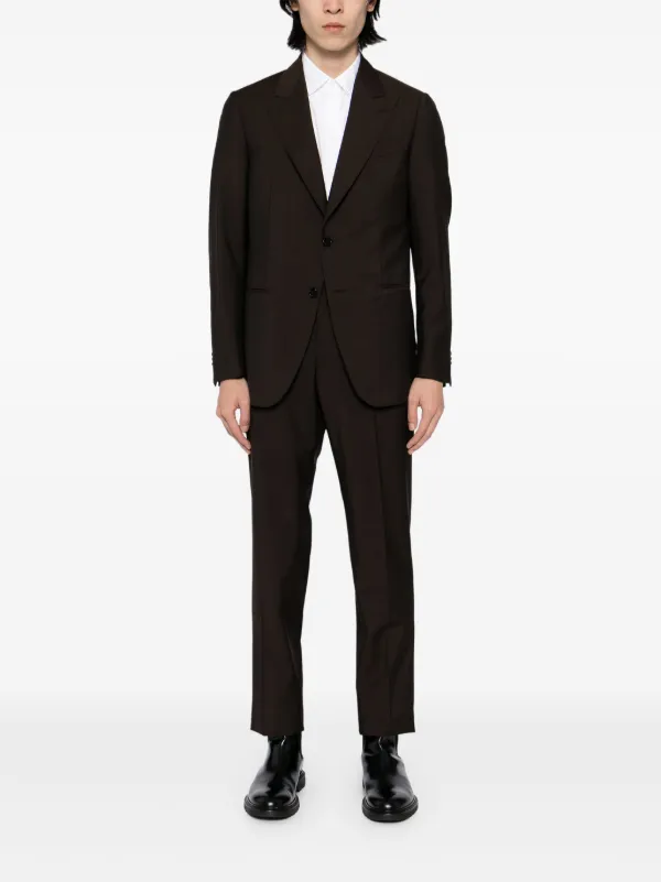 Caruso シングルスーツ | ブラウン | FARFETCH JP