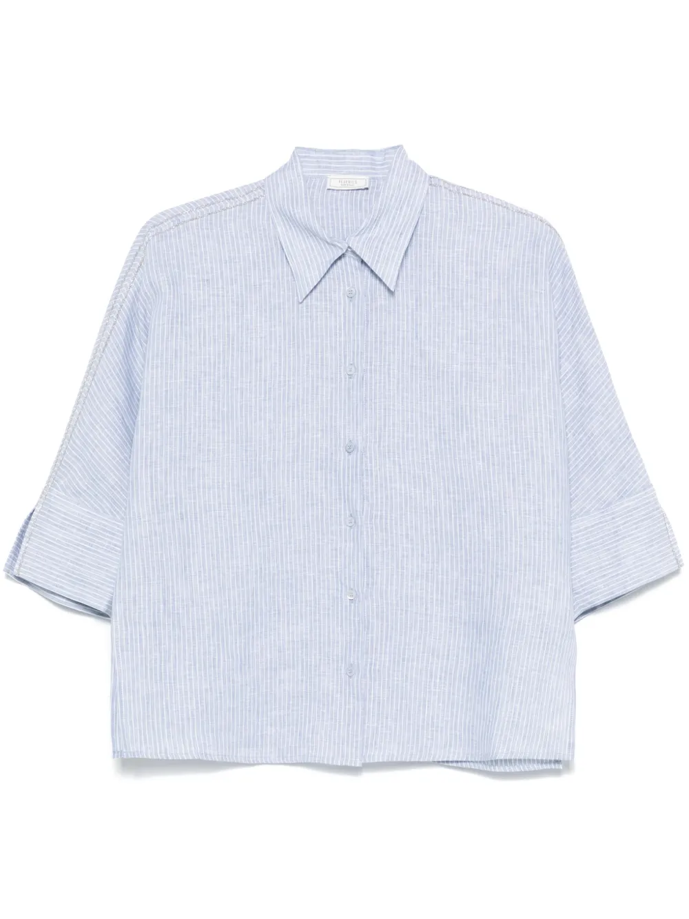 Peserico camisa con rayas estampadas | azul | Image 1