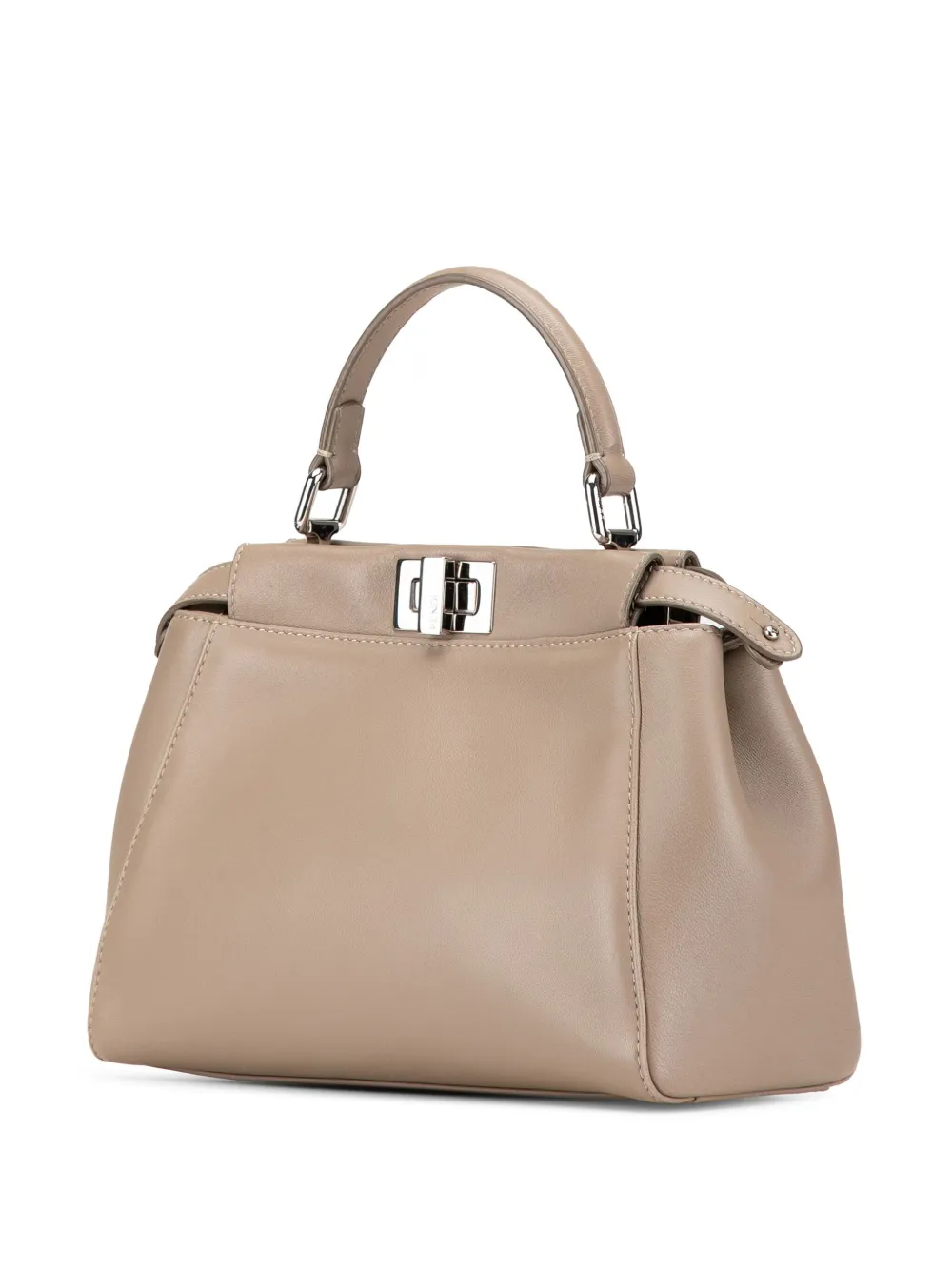 Fendi Pre-Owned 2000-2010 Mini leren Iconic Peekaboo boekentas - Bruin