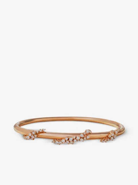 Ananya 18K rose gold Scatter diamond bangle