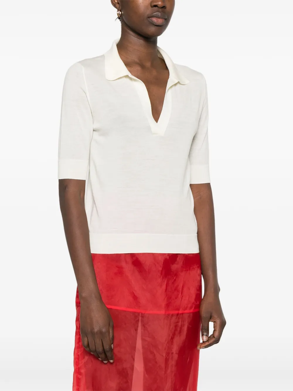 Shop Pt Torino Wool Top In White