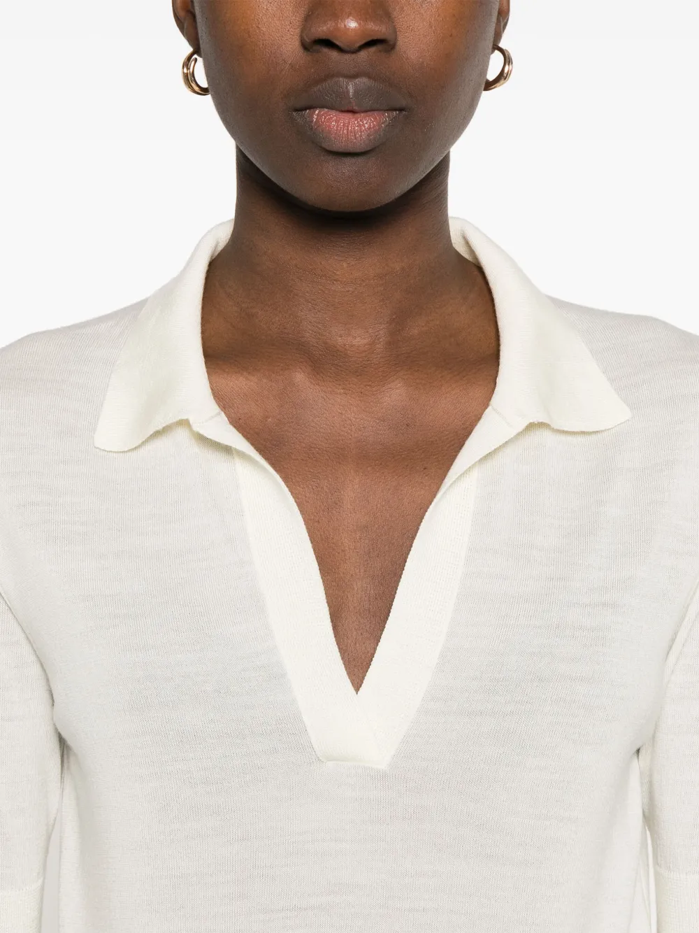 Shop Pt Torino Wool Top In White