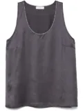 Peserico bead-detail tank top - Grey