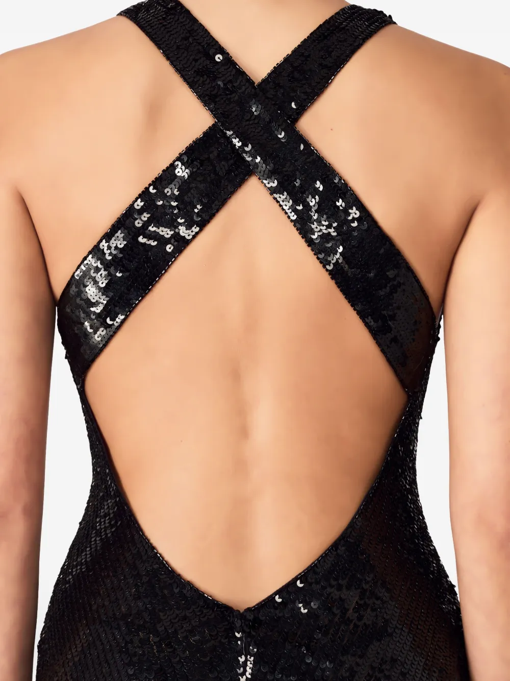 Shop Jenny Packham Night Fever Maxi Dress In Black