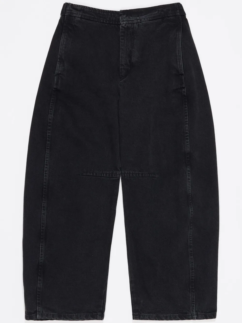 Bimba Y Lola Cotton Tapered Trousers In Black