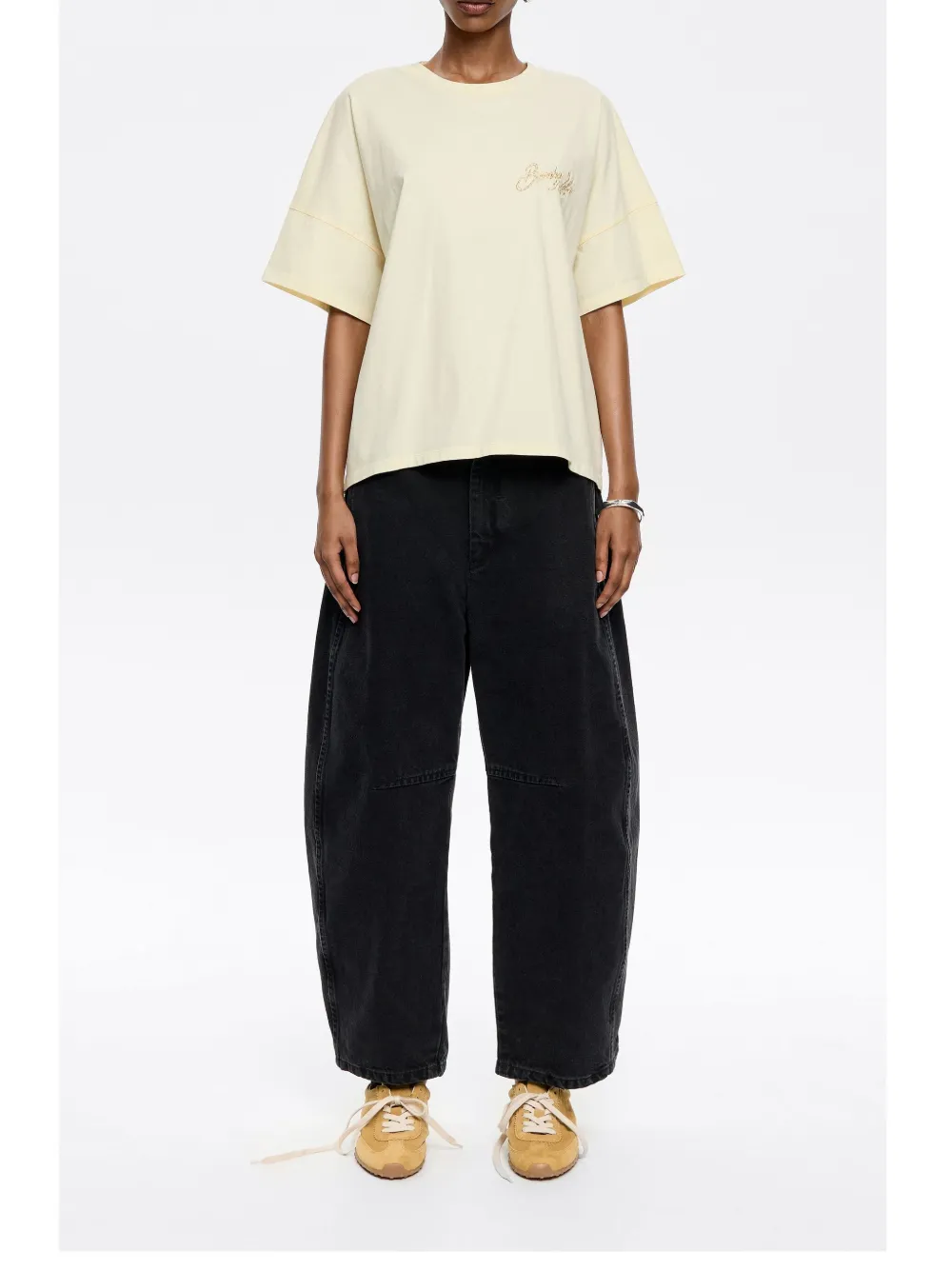 Bimba y Lola Broek met toelopende pijpen Zwart