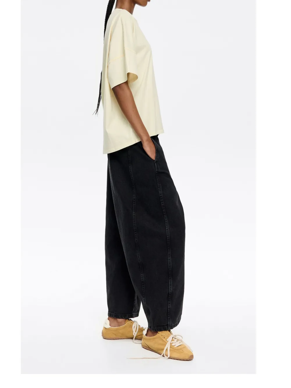 Bimba y Lola Broek met toelopende pijpen Zwart