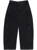 Bimba y Lola cotton tapered trousers - Black