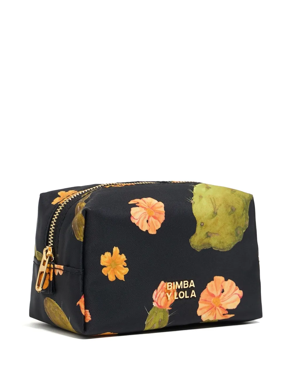 floral-print cosmetic pouch