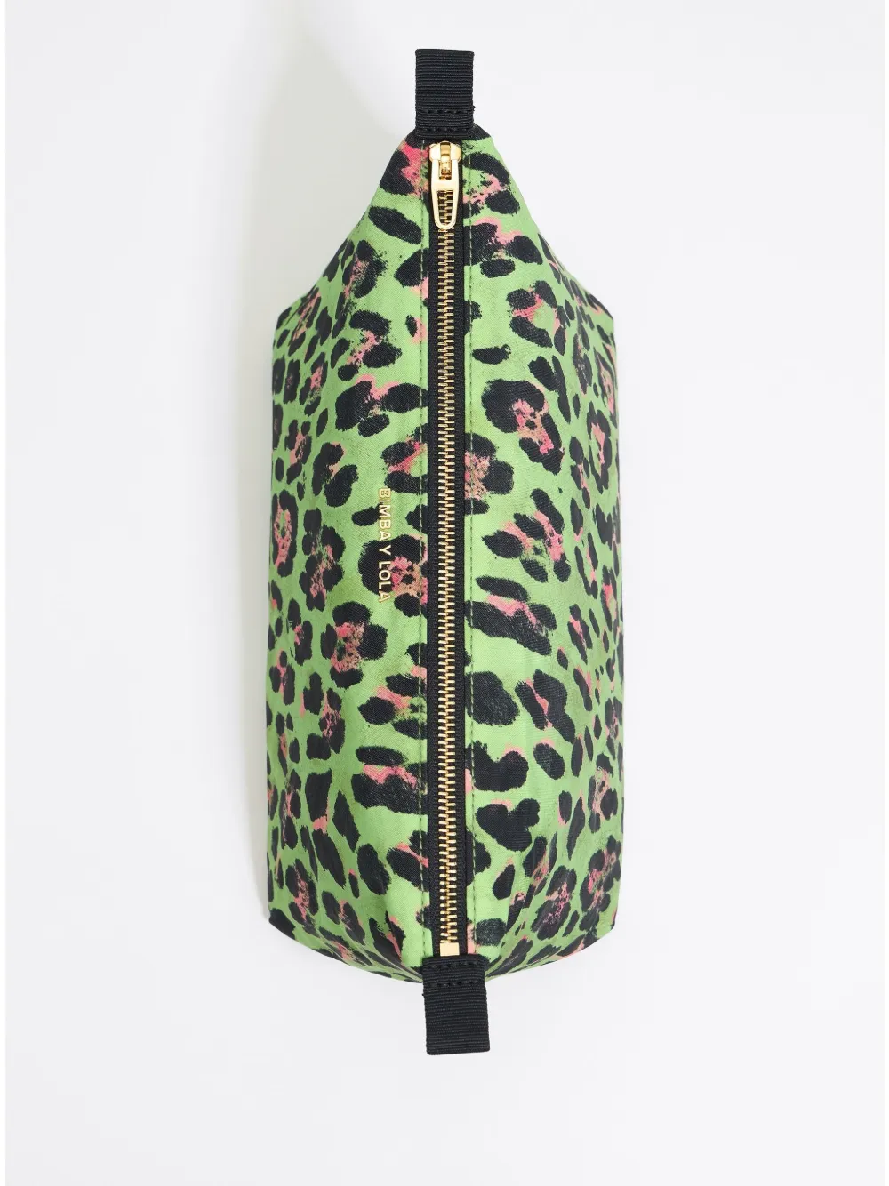 Bimba y Lola Grote make-up tas met dierenprint Groen