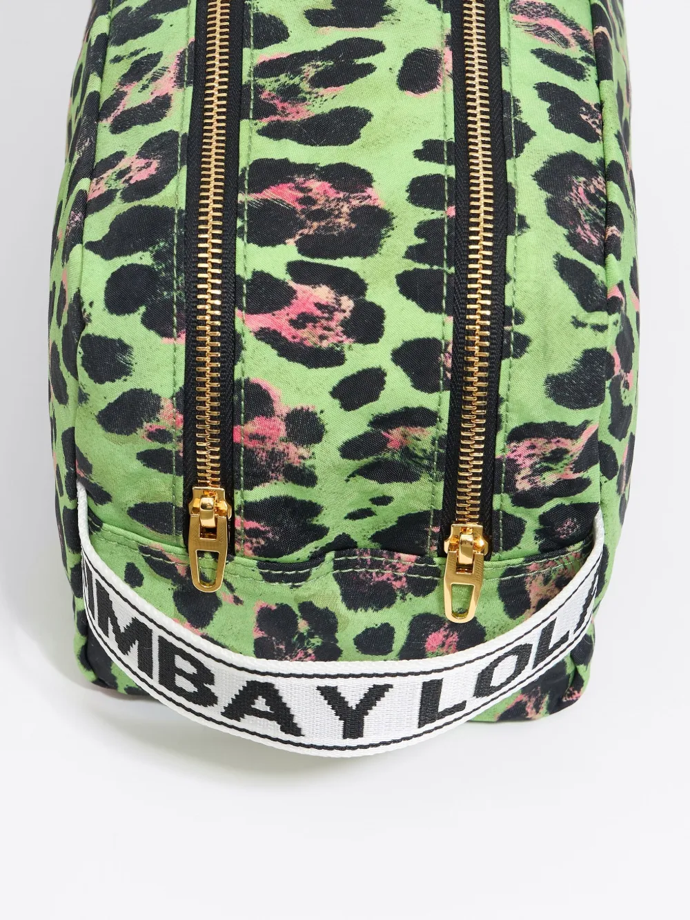 Bimba y Lola Grote reistas met luipaardprint Groen
