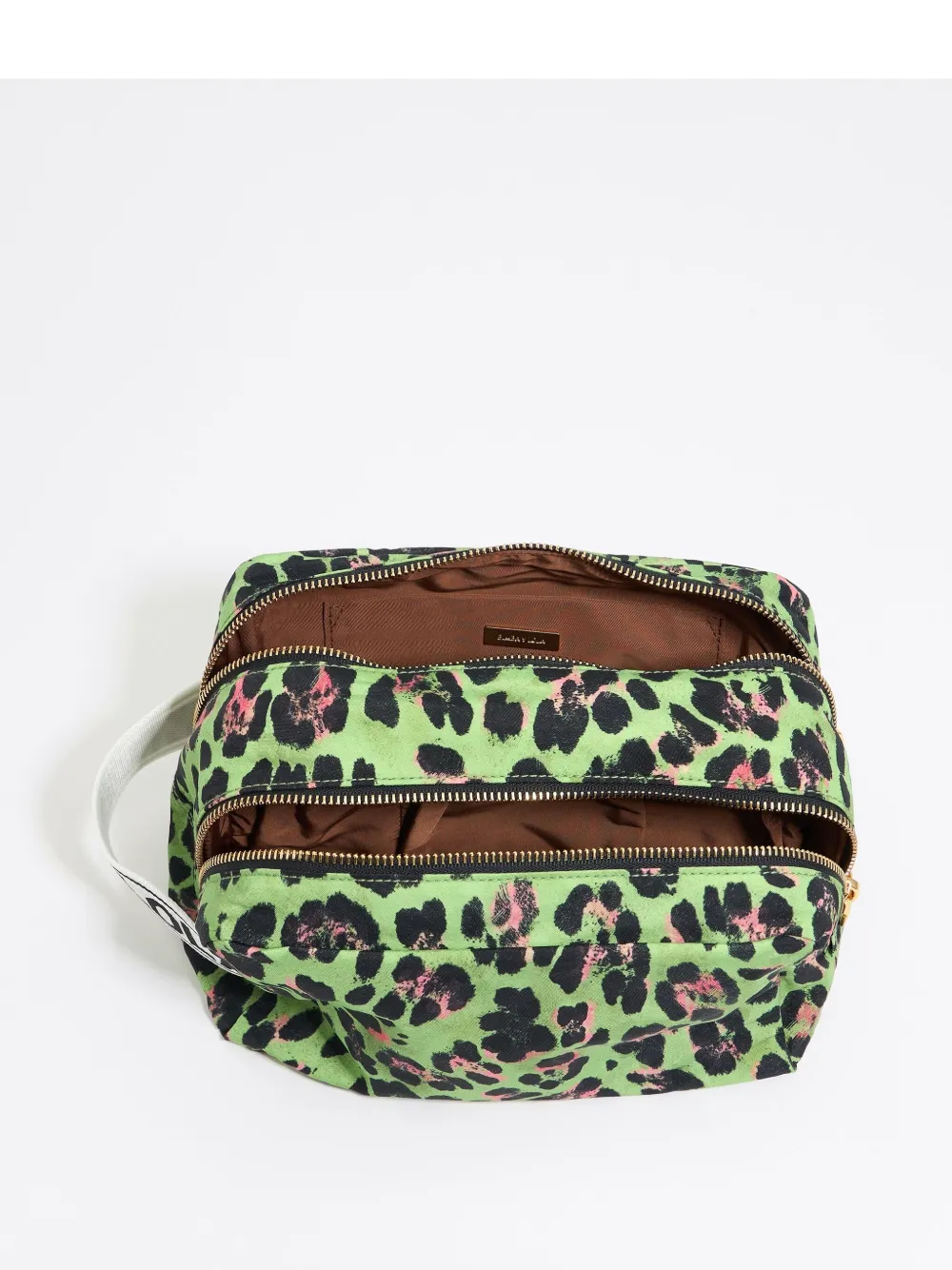 Bimba y Lola Grote reistas met luipaardprint Groen