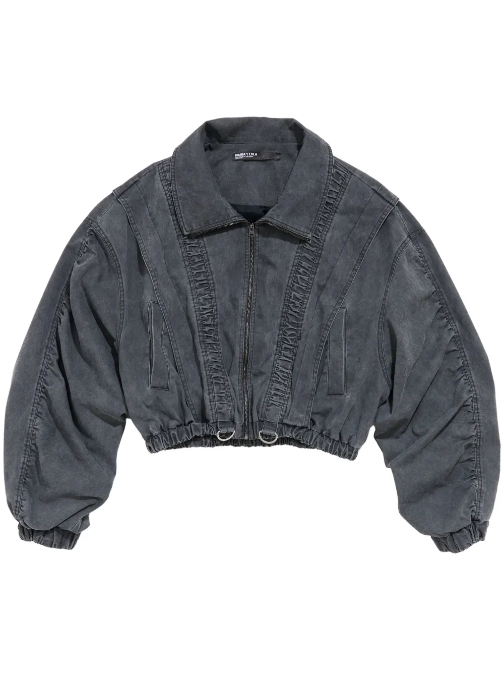 Bimba y Lola Oversized jas met ruches Zwart