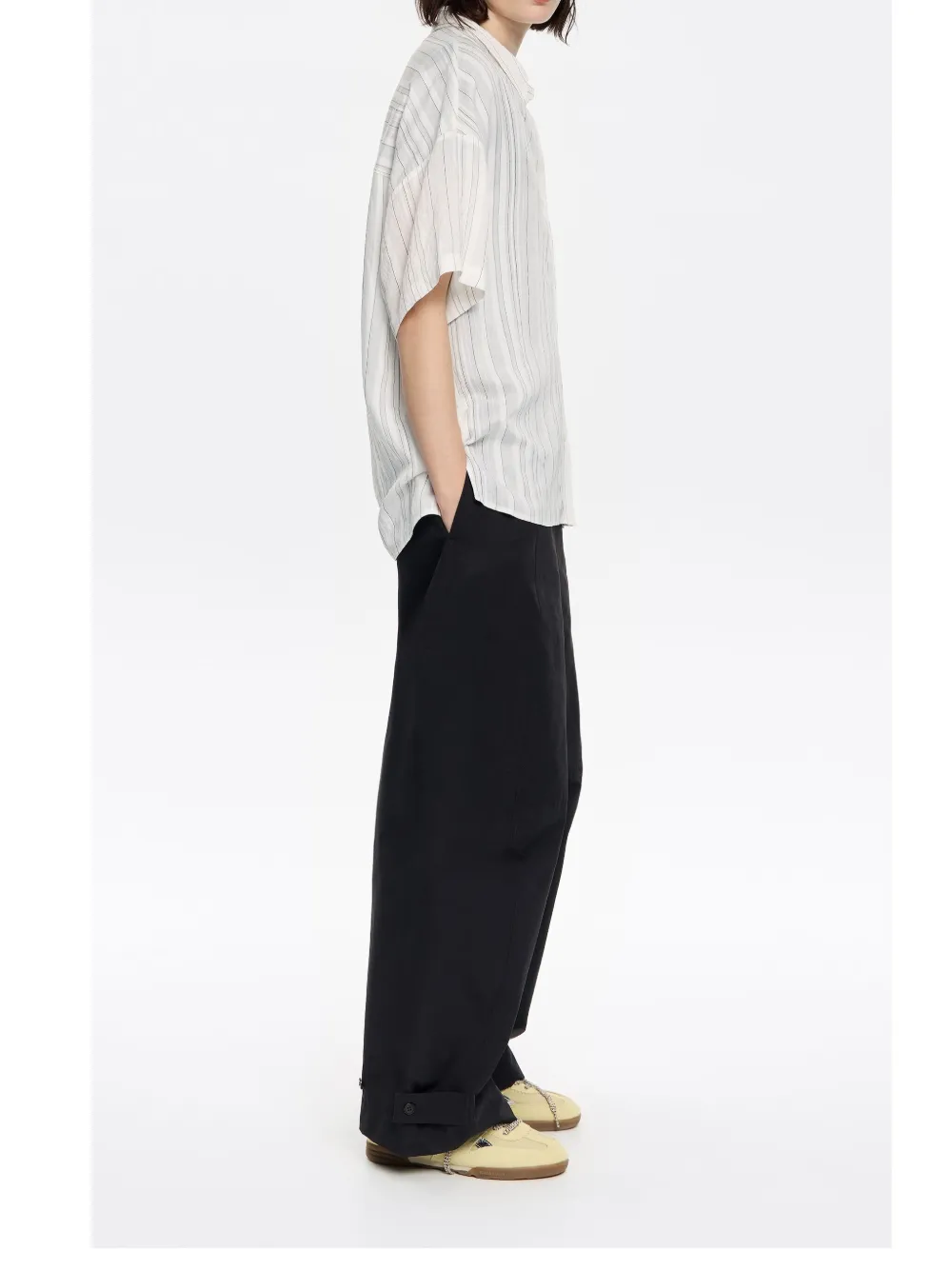Bimba y Lola Gestreepte blouse Wit
