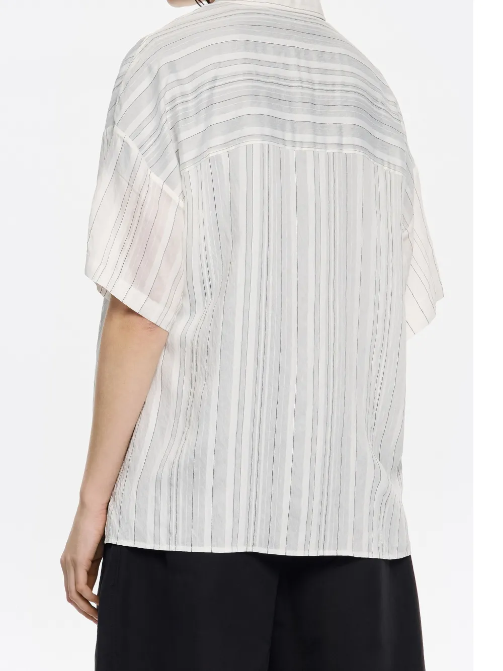 Bimba y Lola Gestreepte blouse Wit