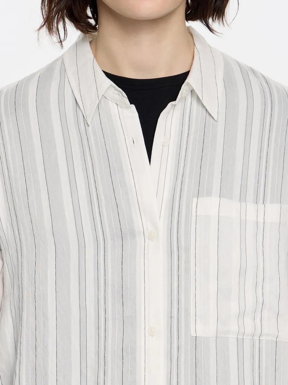 Bimba y Lola Gestreepte blouse Wit