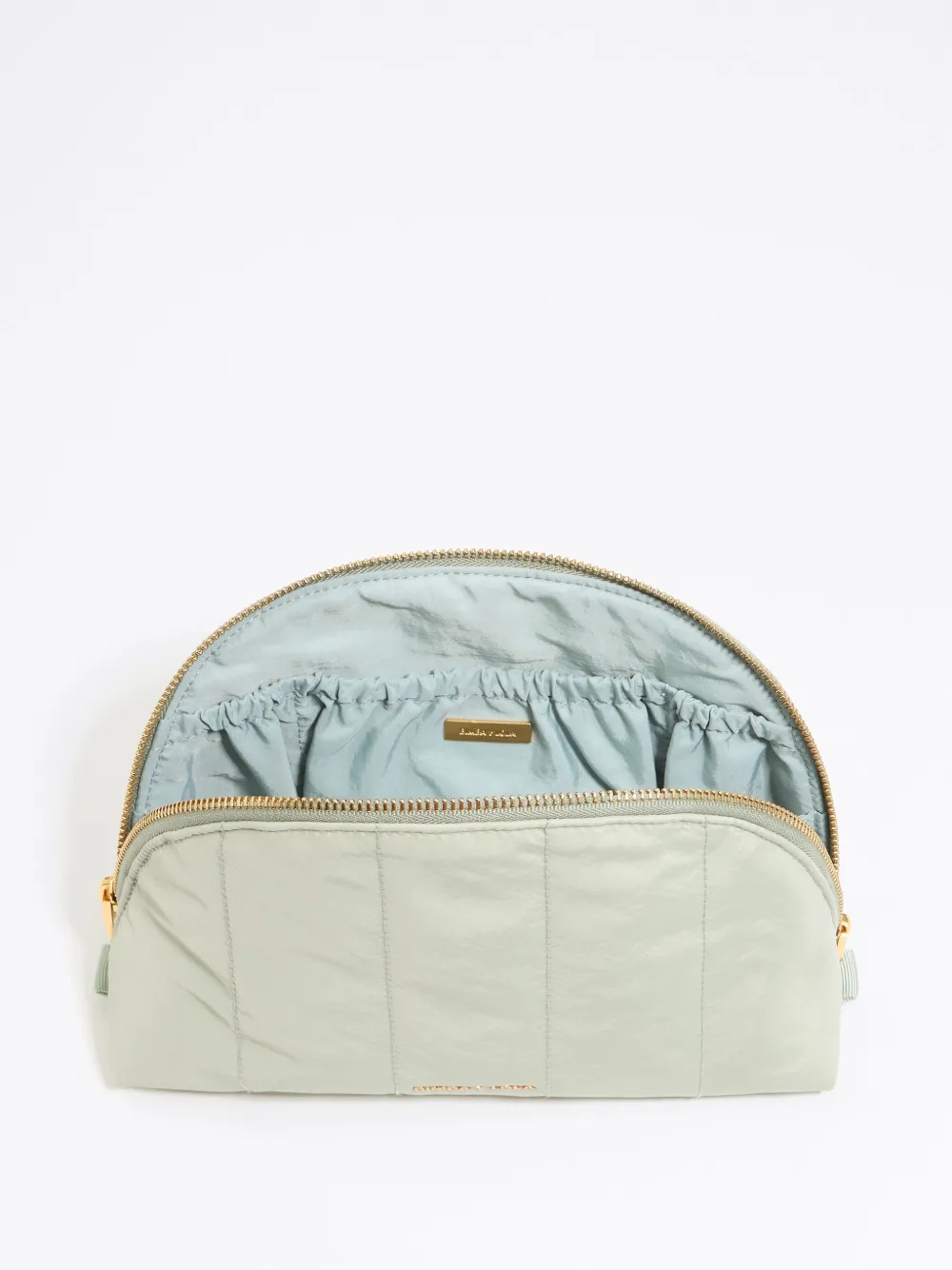 Bimba y Lola Grote gewatteerde make-up tas Groen