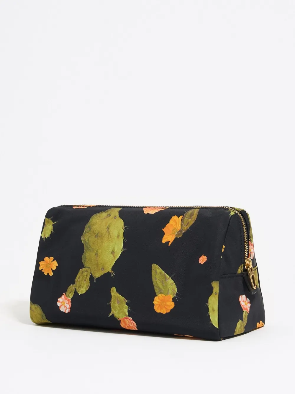 Bimba y Lola Medium Cactus make-up tas - Zwart