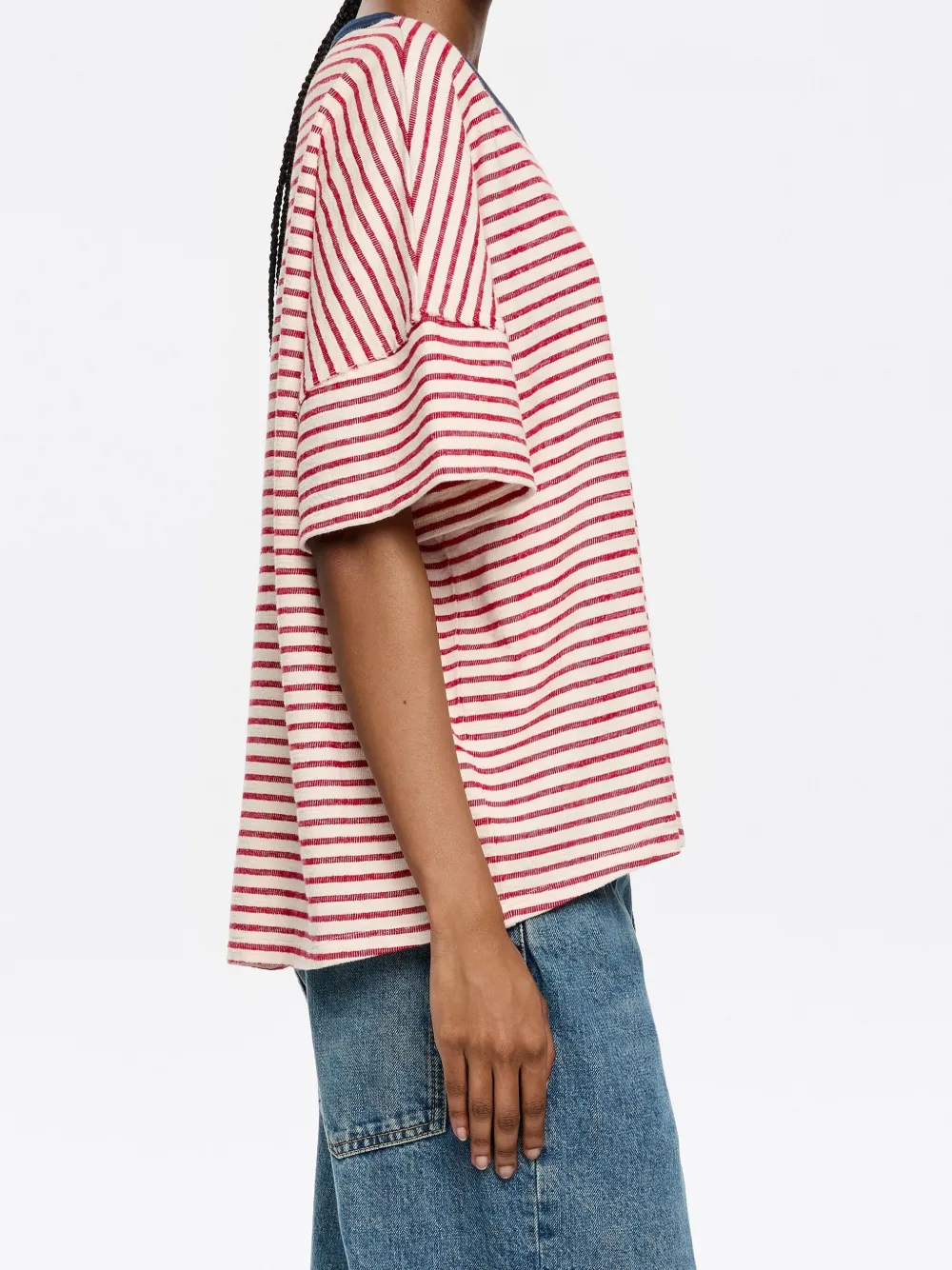 Bimba y Lola Gestreept T-shirt Rood