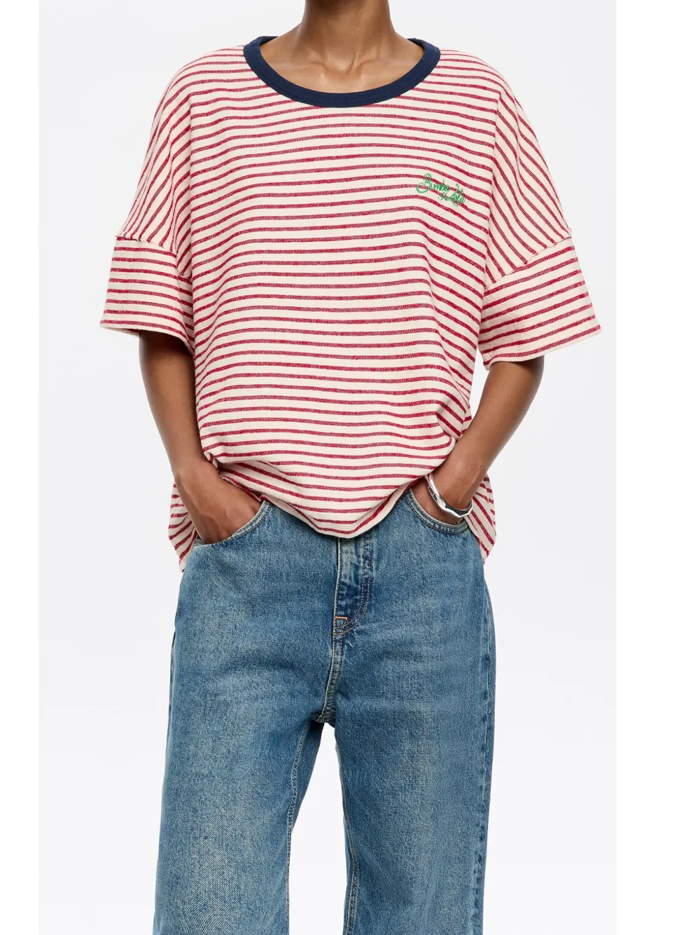 Bimba y Lola Gestreept T-shirt Rood