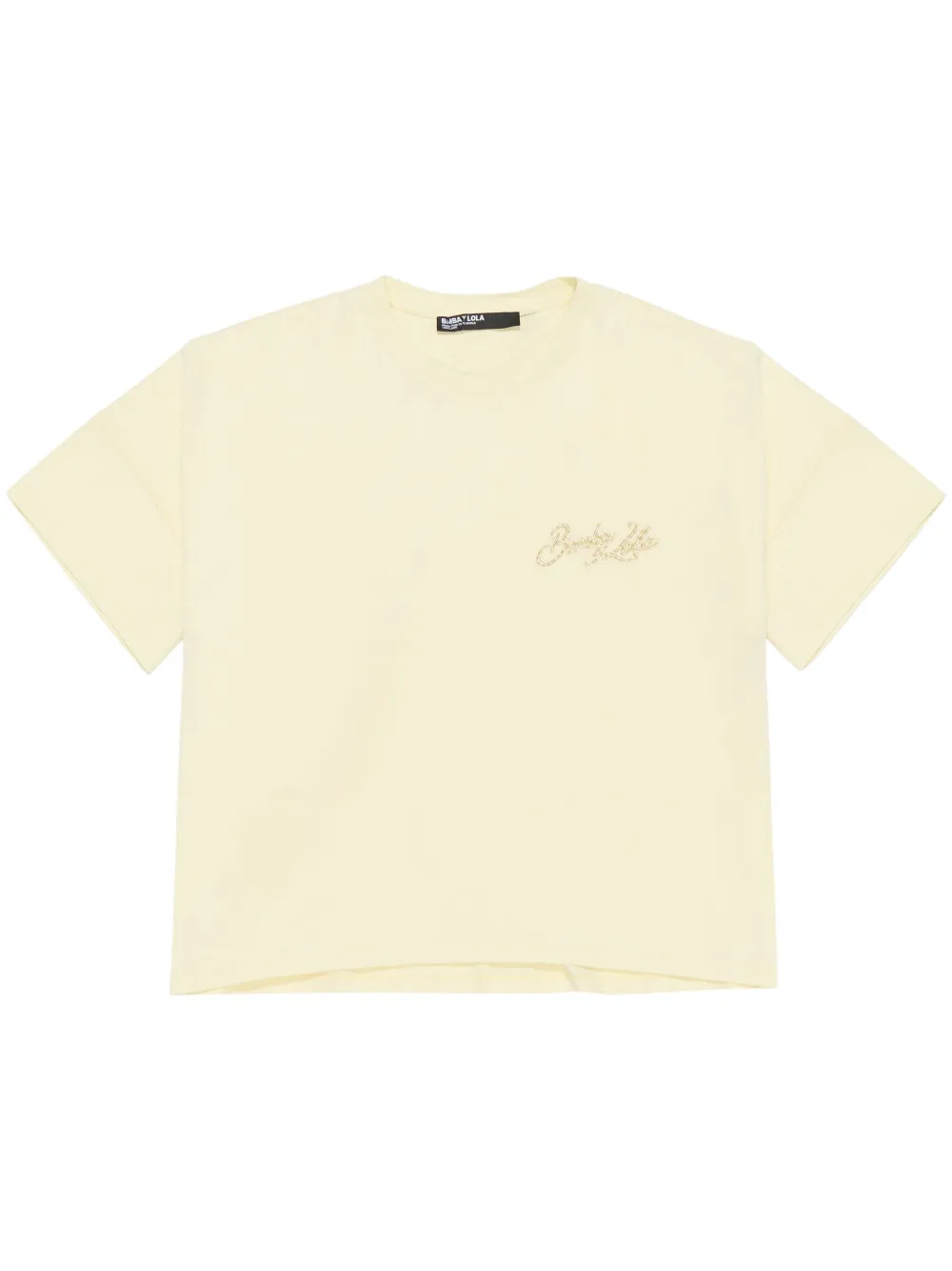 Bimba y Lola T-shirt met geborduurd logo Geel