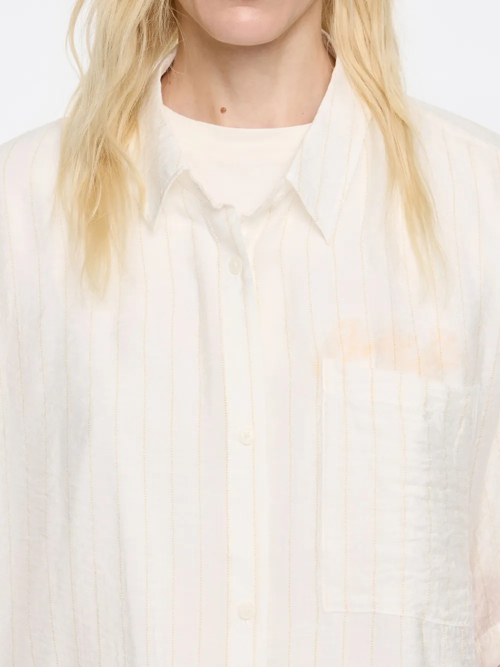 Bimba y Lola Gestreepte blouse Wit