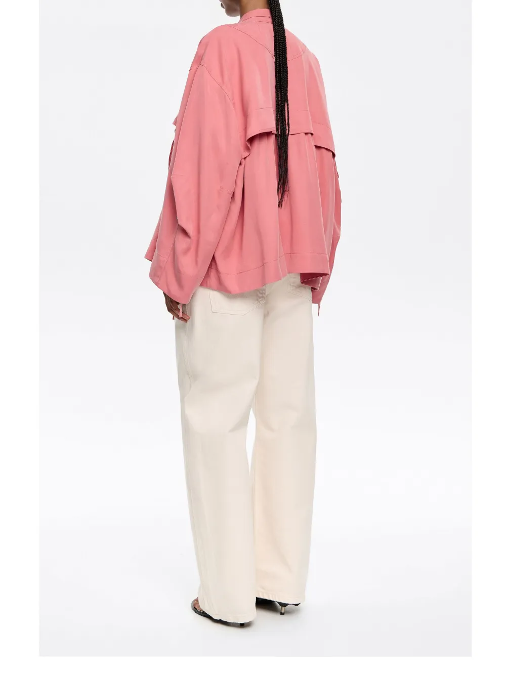 BIMBA Y LOLA FLUID DOUBLE-BREASTED JACKET 