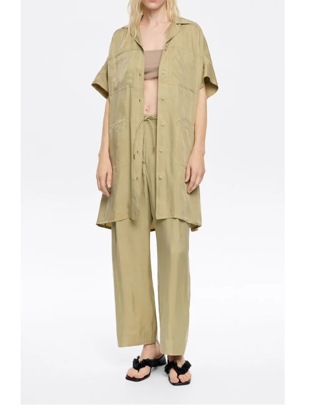Bimba y Lola Fluid broek Groen