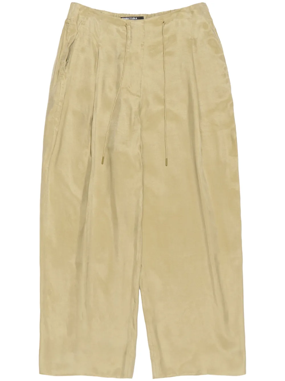 fluid darted trousers