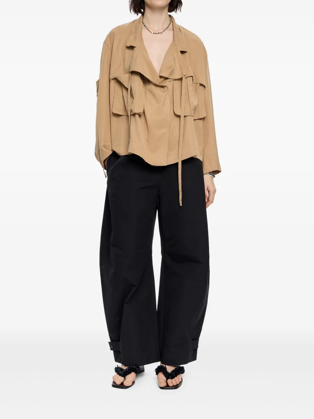 Bimba y Lola fluid double-breasted jacket | Oversized Jackets | Image 2