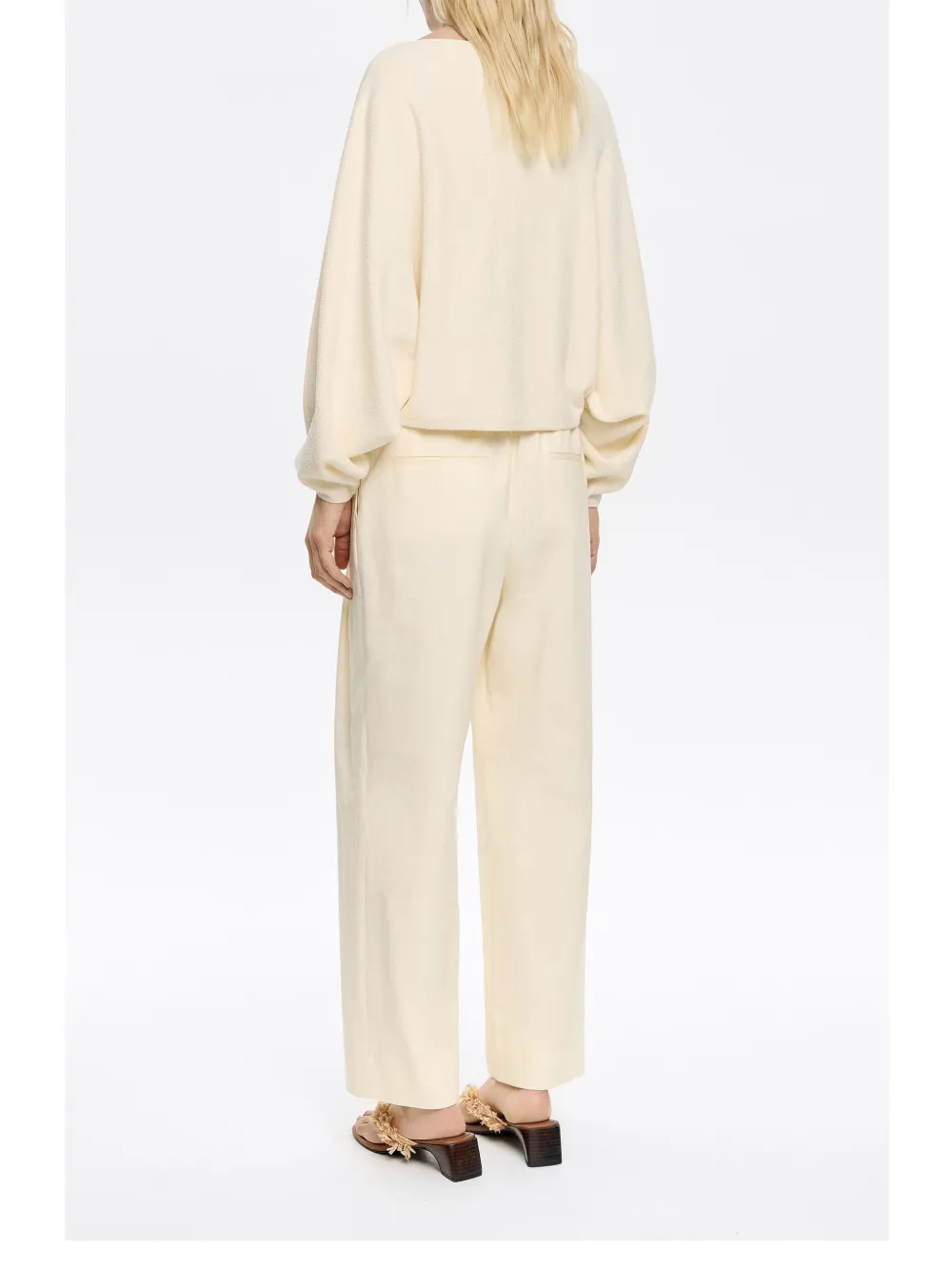 Bimba y Lola Katoenen broek Beige