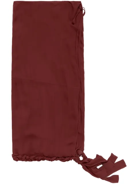 Bimba y Lola falda midi con diseño cruzado