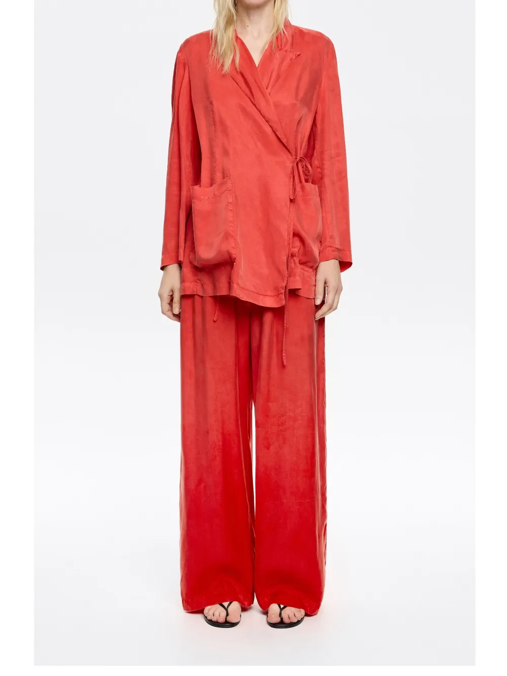 BIMBA Y LOLA FLUID DOUBLE-BREASTED JACKET