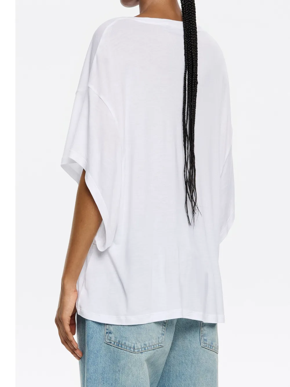 Bimba y Lola T-shirt met verlaagde schouders Wit