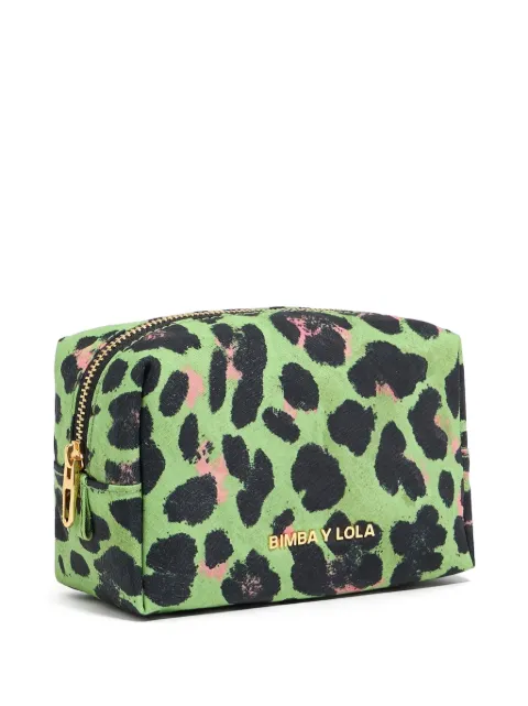 Bimba y Lola cosmetiquera con estampado de leopardo