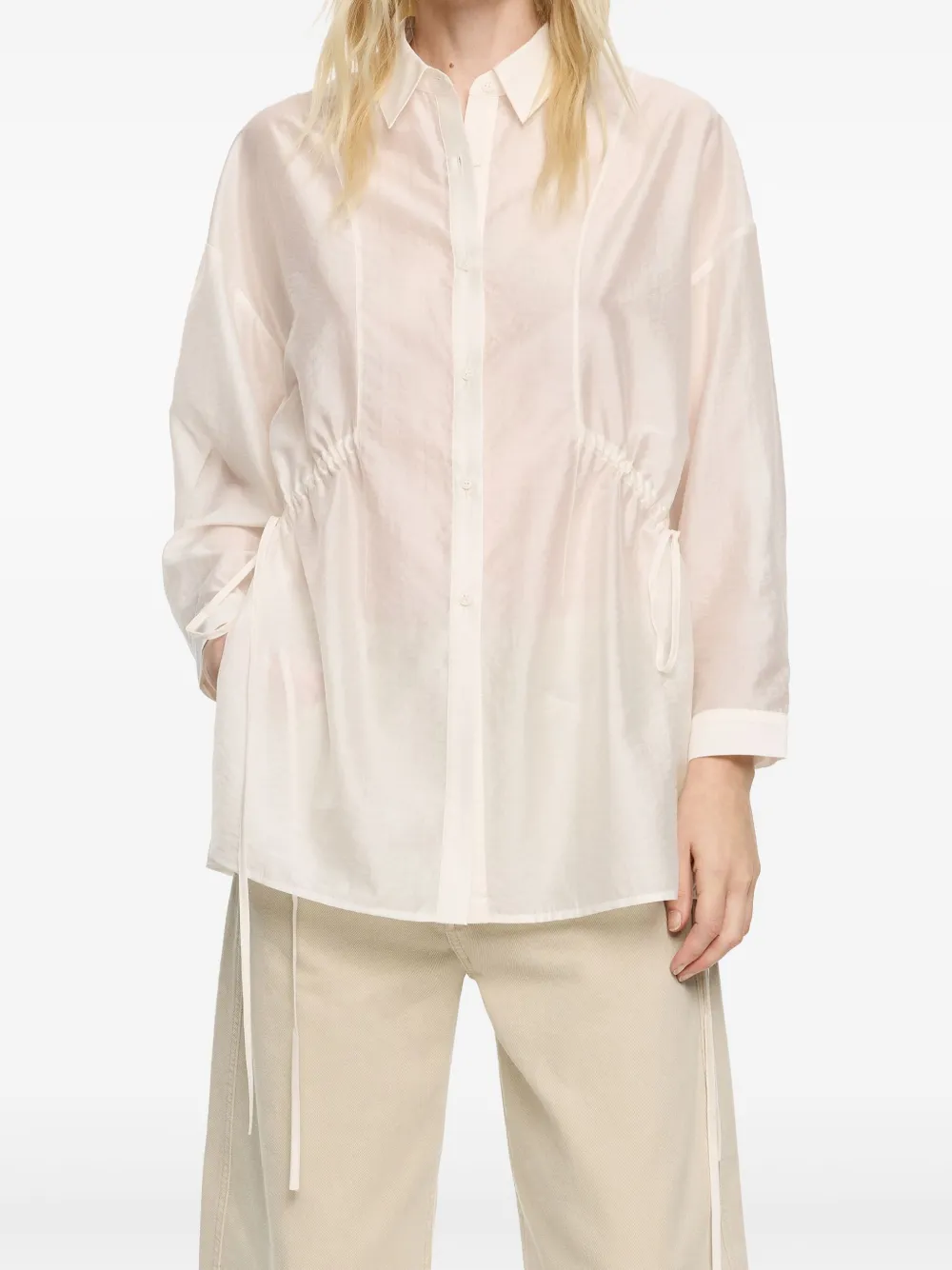 Bimba y Lola Verstelbare blouse - Beige
