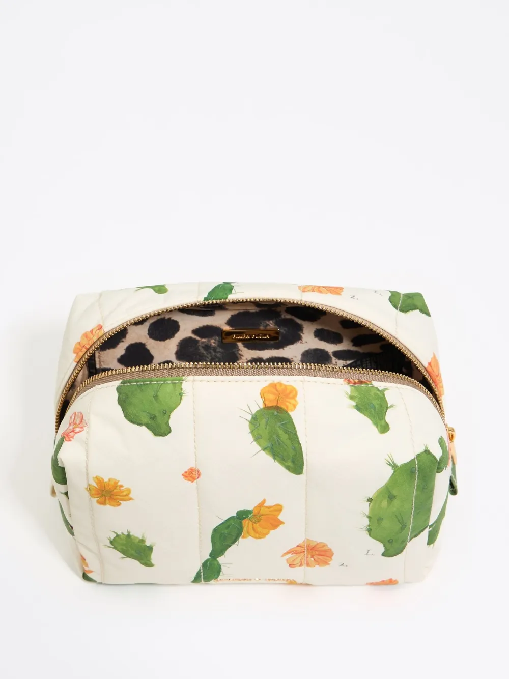 Bimba y Lola Make-up tas met bloemenpatroon Wit