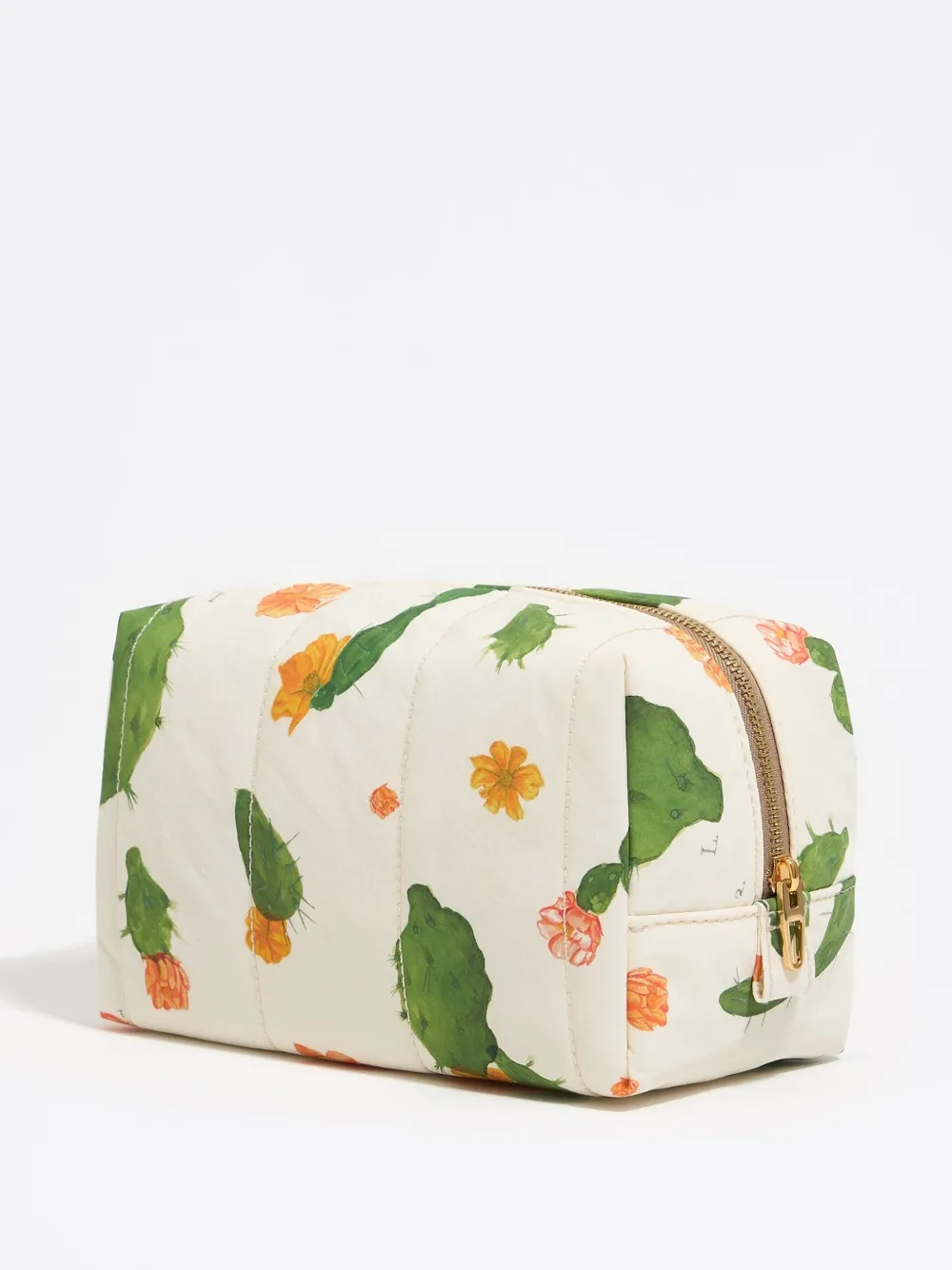 Bimba y Lola Make-up tas met bloemenpatroon - Wit