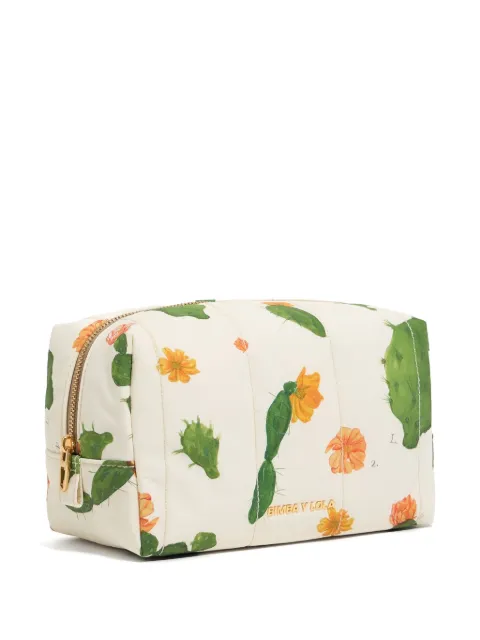 Bimba y Lola floral-patterned cosmetic pouch
