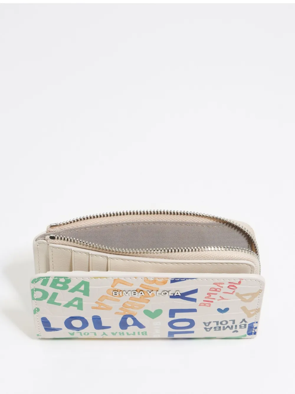 Bimba y Lola Portemonnee met logoprint - Wit