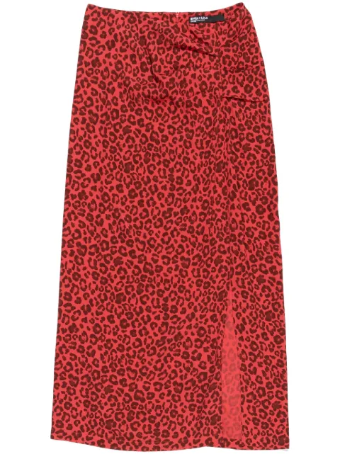 Bimba y Lola tiger-print skirt