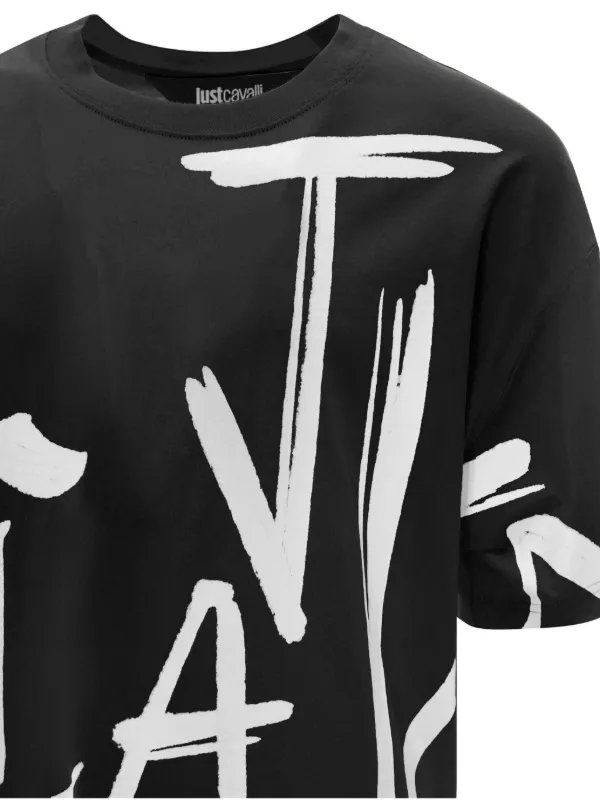 Just Cavalli logo-print T-shirt | Black | FARFETCH
