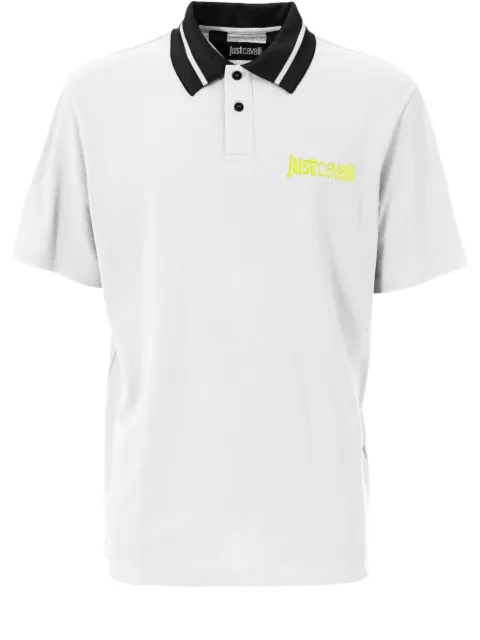 Just Cavalli logo-embroidered polo shirt