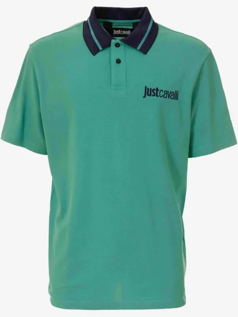 Just Cavalli playera tipo polo con logo bordado